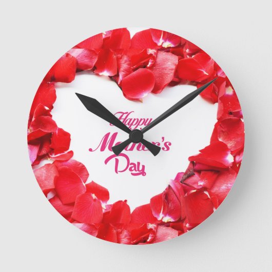 Muttertag Runde Wanduhr (Vorderseite)