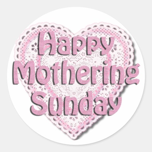 Muttertag Runder Aufkleber (Vorderseite)