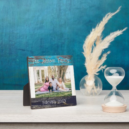 Muttertag Rustikales Foto Name Fotoplatte (InSitu)