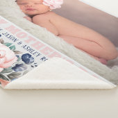 Muttertag Rustikales rosafarbenes Foto Sherpadecke (3/4)