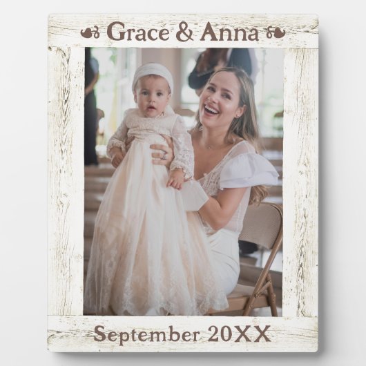 Muttertag Rustikales Weißholz Foto Rahmen (Vorderseite)