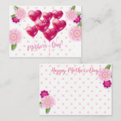 Muttertag Schöne Blumendekoration Mitteilungskarte (Vorne/Hinten)