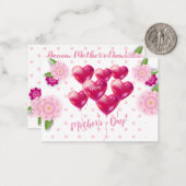 Muttertag Schöne Blumendekoration Mitteilungskarte (Vorderseite/Rückseite Beispiel)