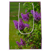 Muttertag, schöne Lilaks, Blüten Mittlere Geschenktüte (Rückseite)