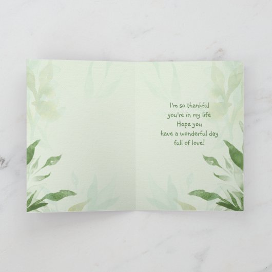 Muttertag Schwiegermutter Chickadee Garden Bird Karte (Innenseite)