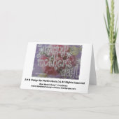 Muttertag - Scrapbook Card Karte (Rückseite)