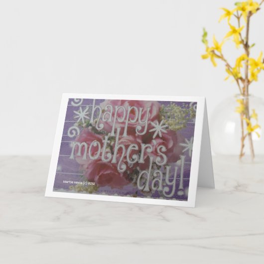 Muttertag - Scrapbook Card Karte (Gelbe Blume)