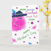 MUTTERTAG - SECRET PAL - COOLE KÜCHE KARTE (Gelbe Blume)