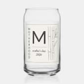 Muttertag Serene Bamboo Zitat über Mutterschaft Dosenglas (Rückseite)