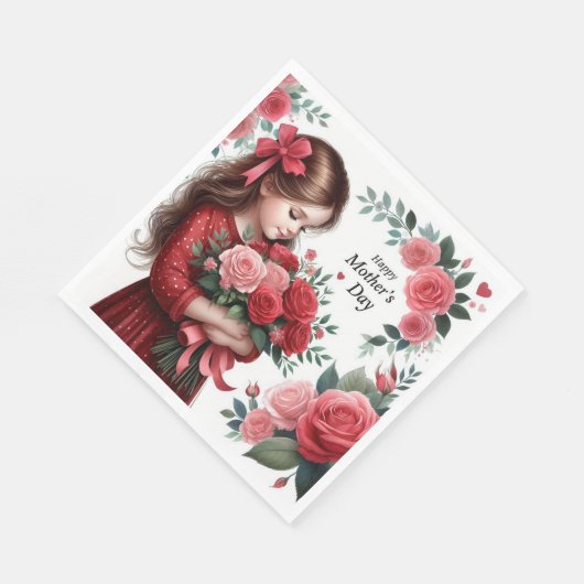 Muttertag Serviette (Ecke)
