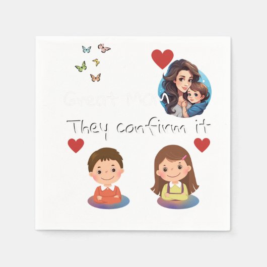 Muttertag Serviette (Vorderseite)