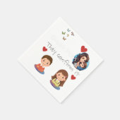 Muttertag Serviette (Ecke)