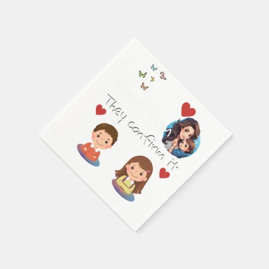 Muttertag Serviette (Ecke)