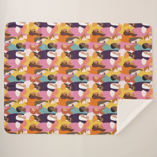 Muttertag Sherpa Blanket Sherpadecke (Vorderseite (Horizontal))