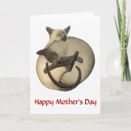 Muttertag Siam Cats Card Karte
