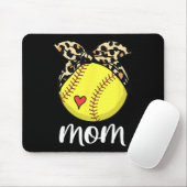 Muttertag Softball Mama Softball Mütter Day Mam Mousepad (Mit Mouse)