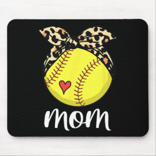Muttertag Softball Mama Softball Mütter Day Mam Mousepad