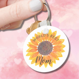 Muttertag Sonnenblume Beste Mutter der Welt Schlüsselanhänger