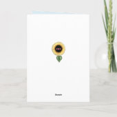 Muttertag Sonnenblume Karte (Rückseite)
