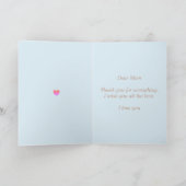 Muttertag Sonnenblume Karte (Innenseite)