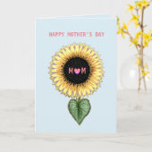 Muttertag Sonnenblume Karte (Gelbe Blume)