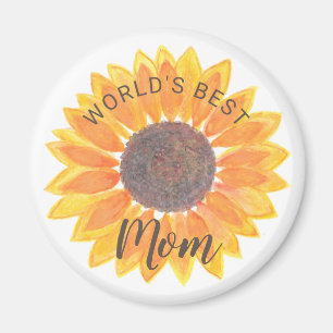 Muttertag Sonnenblume Welt die beste Mama Magnet