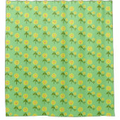 Muttertag Sonnenblumen Gemustert Duschvorhang (Vorderseite)