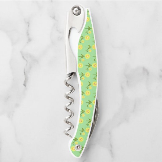 Muttertag Sonnenblumen Gemustert Kellnermesser (Vorderseite)