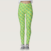 Muttertag Sonnenblumen Gemustert Leggings (Vorderseite)