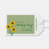Muttertag Sonnenblumen Geschenkanhänger (Vorderseite (Horizontal))