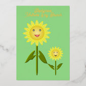 Muttertag Sonnenblumen Mütter Tag Brunch Folieneinladung (Vorderseite)