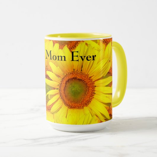 Muttertag Sonnenblumen Tasse (VorderseiteRechts)