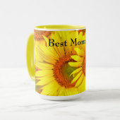 Muttertag Sonnenblumen Tasse (Vorderseite Links)