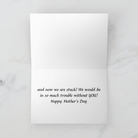 ***MUTTERTAG*** SPASS KARTE (Innenseite)