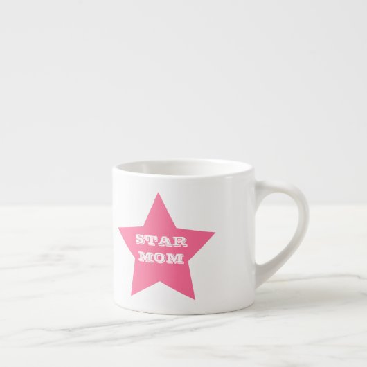 Muttertag STAR-MAMA | Pink Star Espresso Tasse (Rechts)