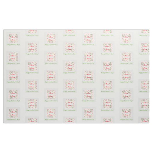 Muttertag Stoff (Fat Quarter (45,7 x 55,9 cm))