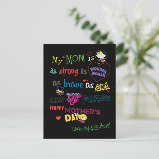 Muttertag | Strong, Brave & Fearless Einladungspostkarte (Stehend Vorderseite)