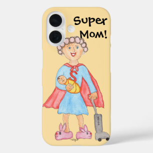 Muttertag Super-Mama iPhone 16 Hülle
