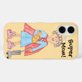 Muttertag Super-Mama Case-Mate iPhone Hülle (Rückseite (Horizontal))