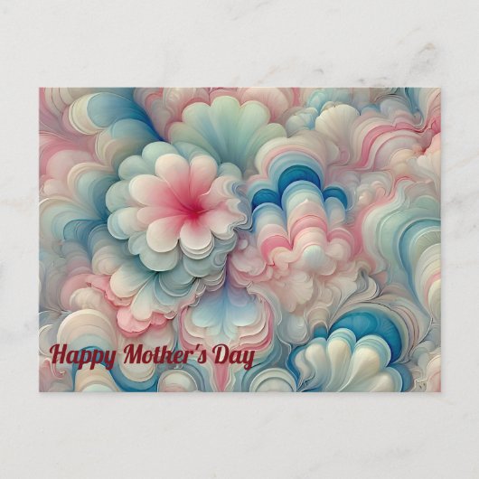 MUTTERTAG ~ Süße Pastelltöne ~ Postkarte (Vorderseite)