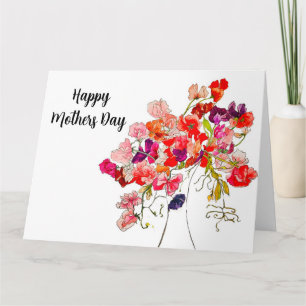 Muttertag Sweet Pea Card Karte