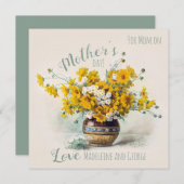 Muttertag Sweet & Sunny Longpre CC1108 Card Einladung (Vorne/Hinten)