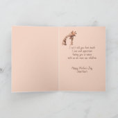 Muttertag Sweetheart Fun Giraffe Tier Karte (Innenseite)