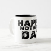 MÜTTERTAG-TASSE ZWEIFARBIGE TASSE (Vorderseite Links)