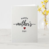 Muttertag Text Kunstkarte Karte (Gelbe Blume)