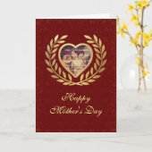 Muttertag Thema mit Herz Karte (Gelbe Blume)