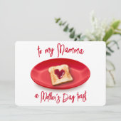 Muttertag Toast Funny Pub Flat Feiertagskarte (Stehend Vorderseite)