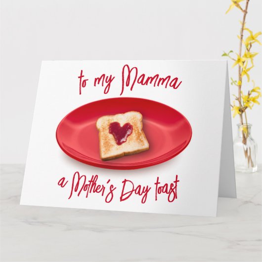 Muttertag Toast Funny Pub Karte (Gelbe Blume)