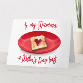 Muttertag Toast Funny Pub Karte (Vorderseite)