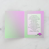 Muttertag, Tochter, Lilacs in einer Vase Karte (Innenseite)